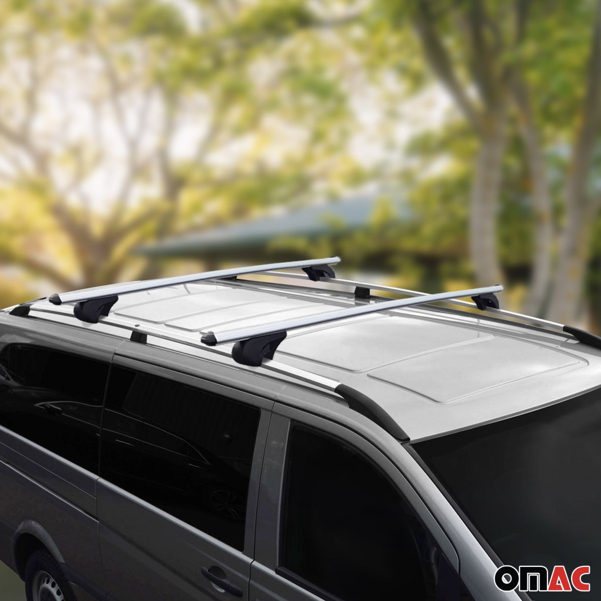 Mercedes Metris Roof Rack - Omac - W447 L2 - Roof Rail + Cross Bar SET - 2014+
